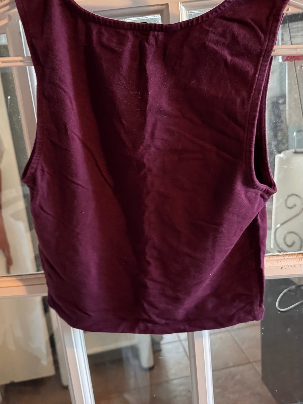 🍇 Bluenotes Lace-Up Crop Tank — Size Medium - Picture 3 of 5
